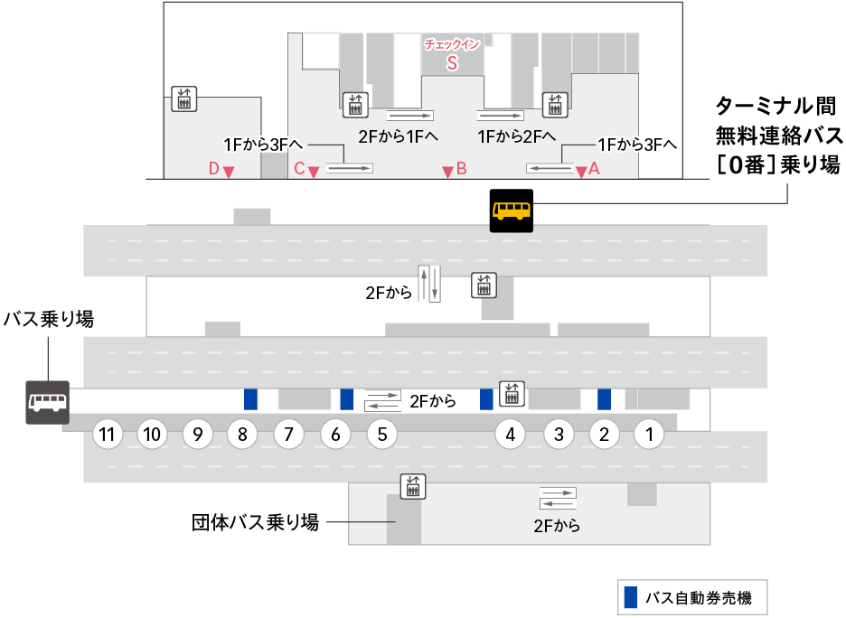 T3 第3ターミナル エリアマップ画像