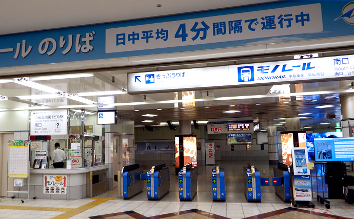 T1 東京單軌電車 驗票口